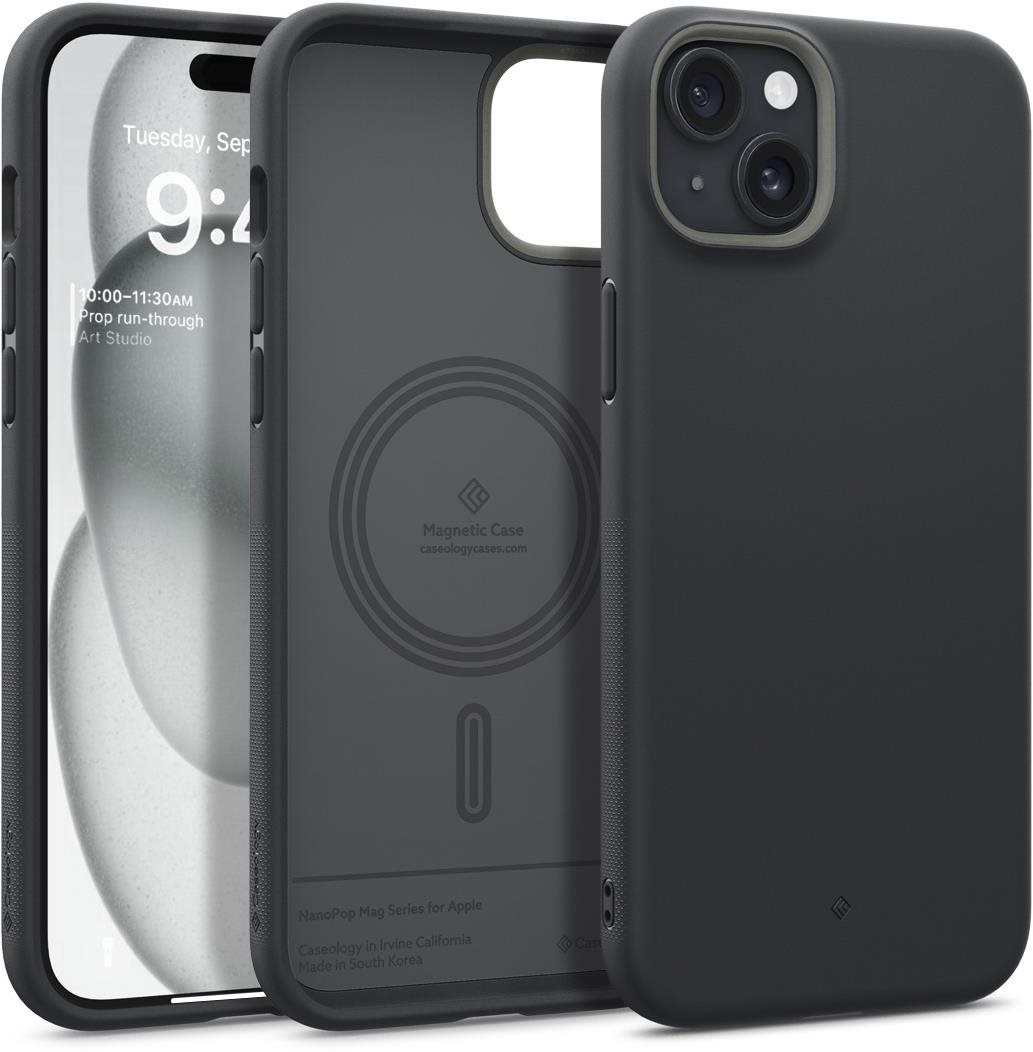 Spigen Caseology Nano Pop MagSafe Black Sesame iPhone 15 Handyhülle