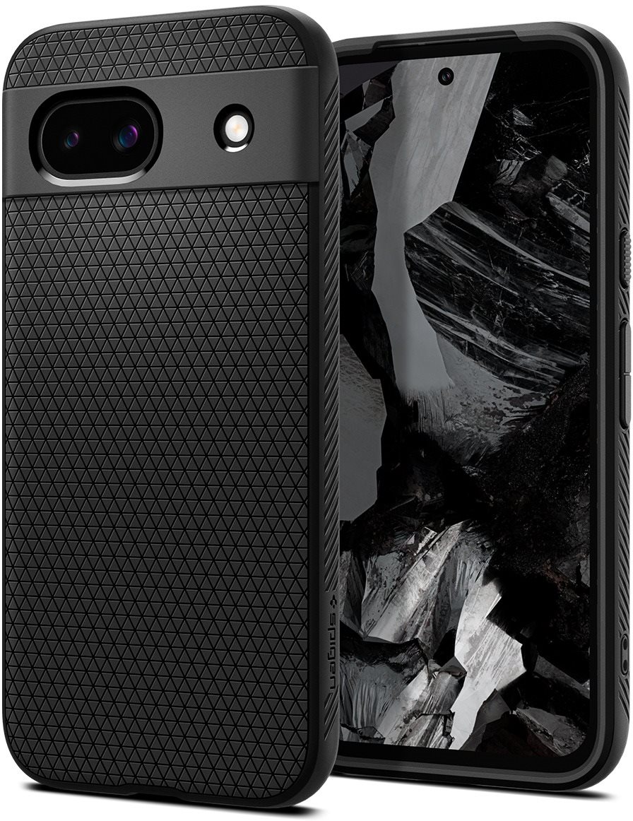Spigen Liquid Air Matte Black Google Pixel 8a tok Telefon tok