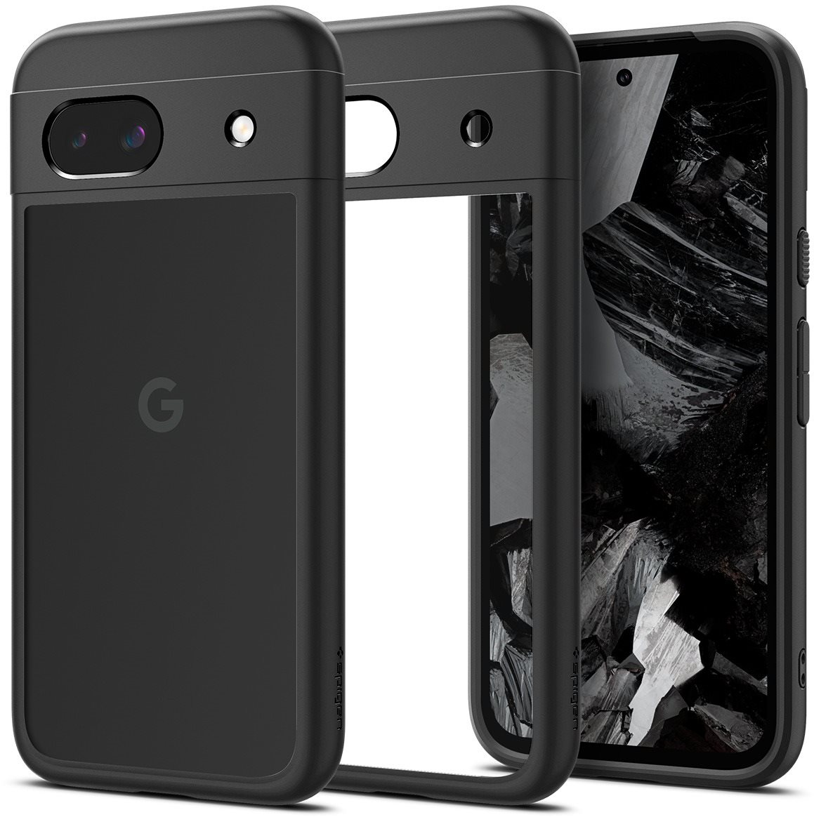 Spigen Ultra Hybrid Matte Black Google Pixel 8a Handyhülle