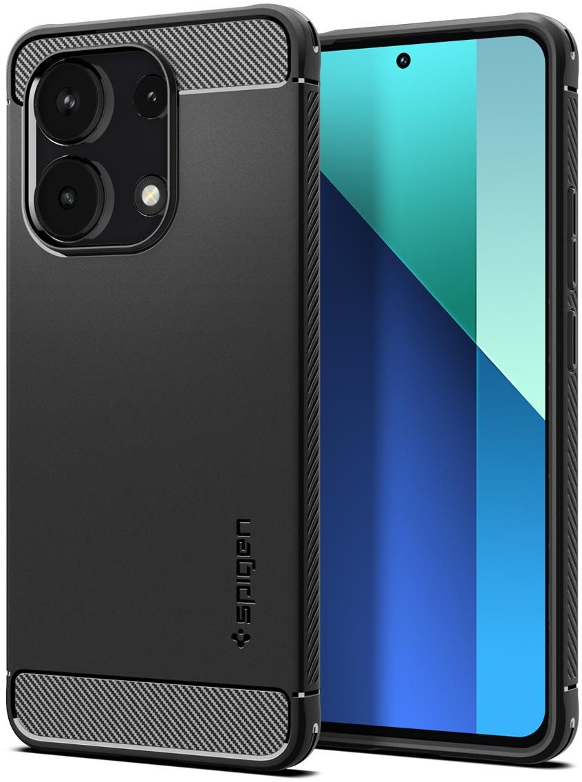 Spigen Rugged Armor Xiaomi Redmi Note 13 matt fekete tok...