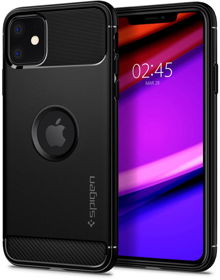 Spigen Rugged Armor Black iPhone 11 Phone Cover