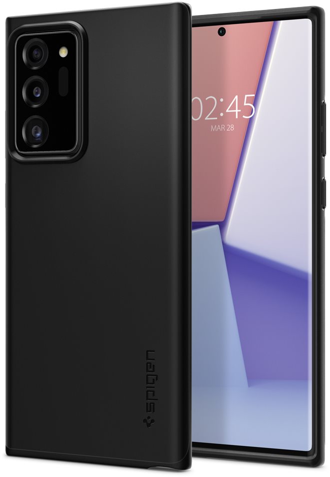 Spigen Thin Fit, Black, Samsung Galaxy Note20 Ultra 5G Phone Cover