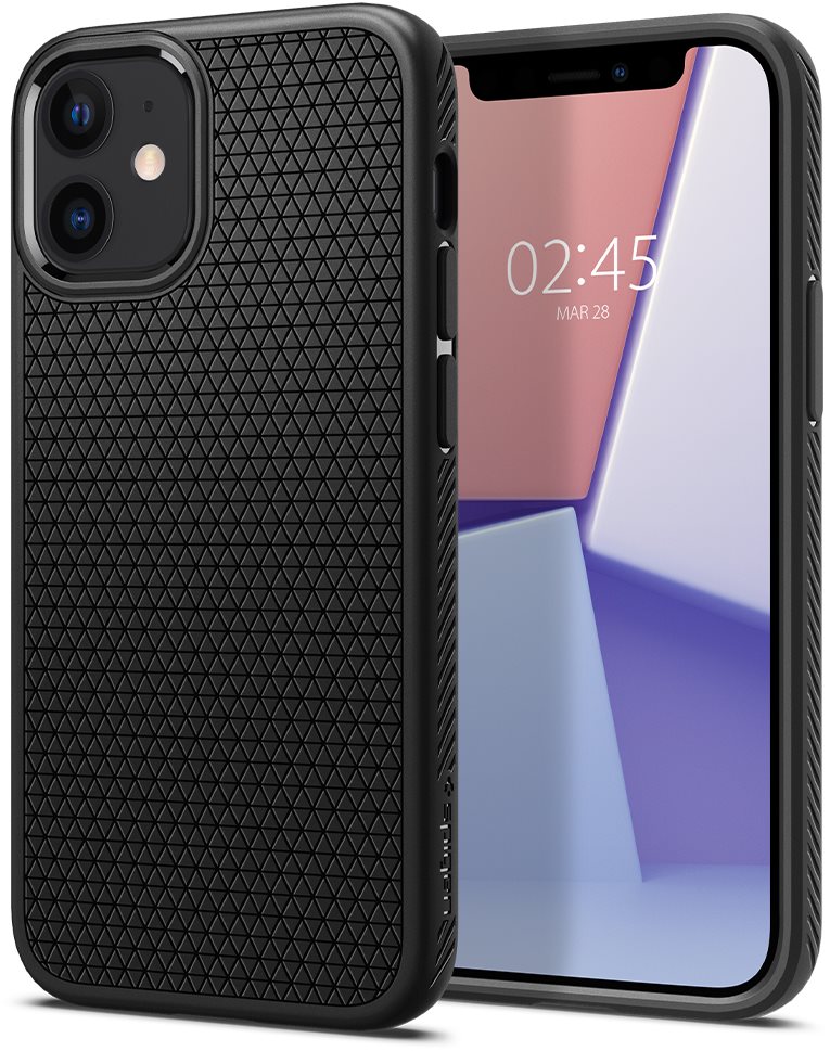 Spigen Liquid Air Black iPhone 12 Mini Phone Cover