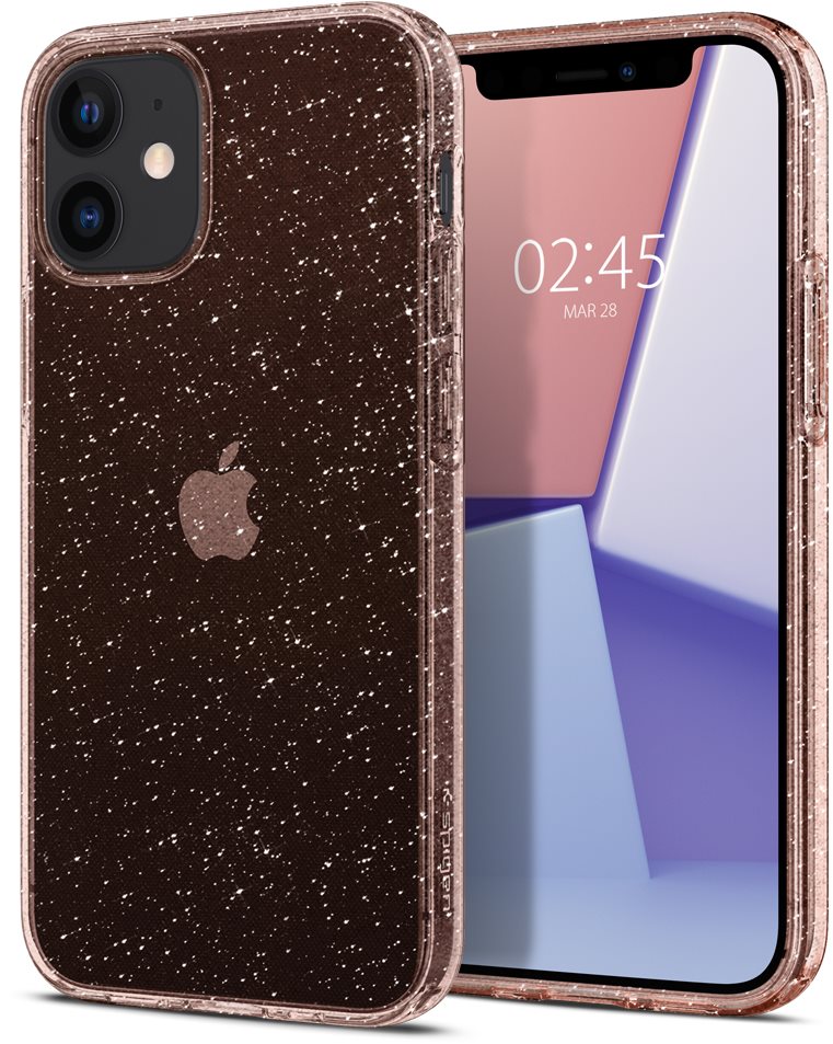 Spigen Liquid Crystal Glitter Rose iPhone 12 Mini Phone Cover