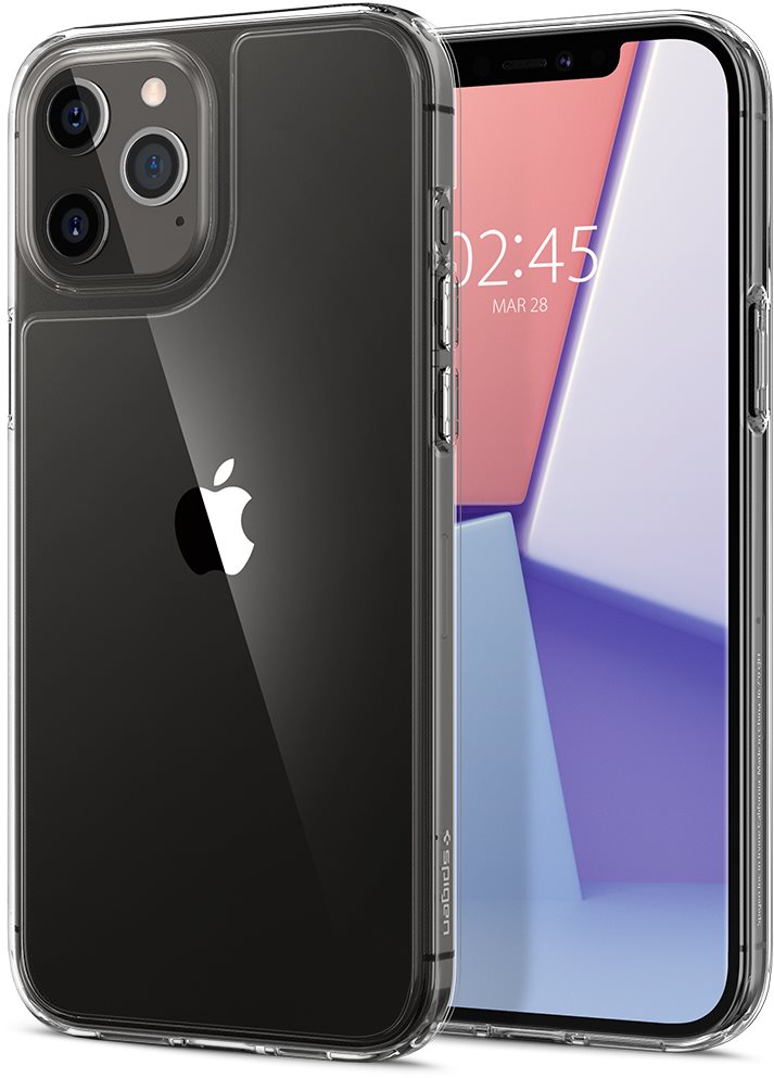 Spigen Quartz Hybrid, Clear, iPhone 12 Pro Max Phone Cover