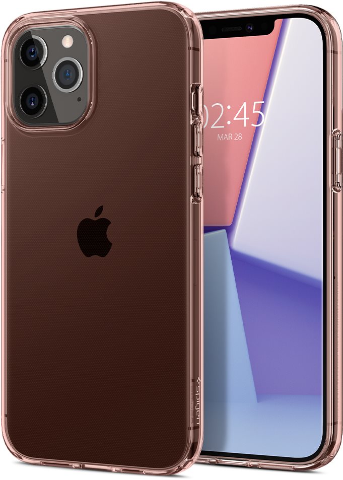 Spigen Crystal Flex, Rose, iPhone 12 Pro Max Phone Cover