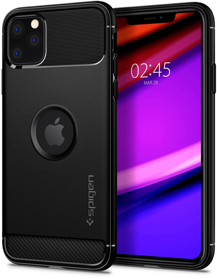 Spigen Rugged Armor Black iPhone 11 Pro Phone Cover
