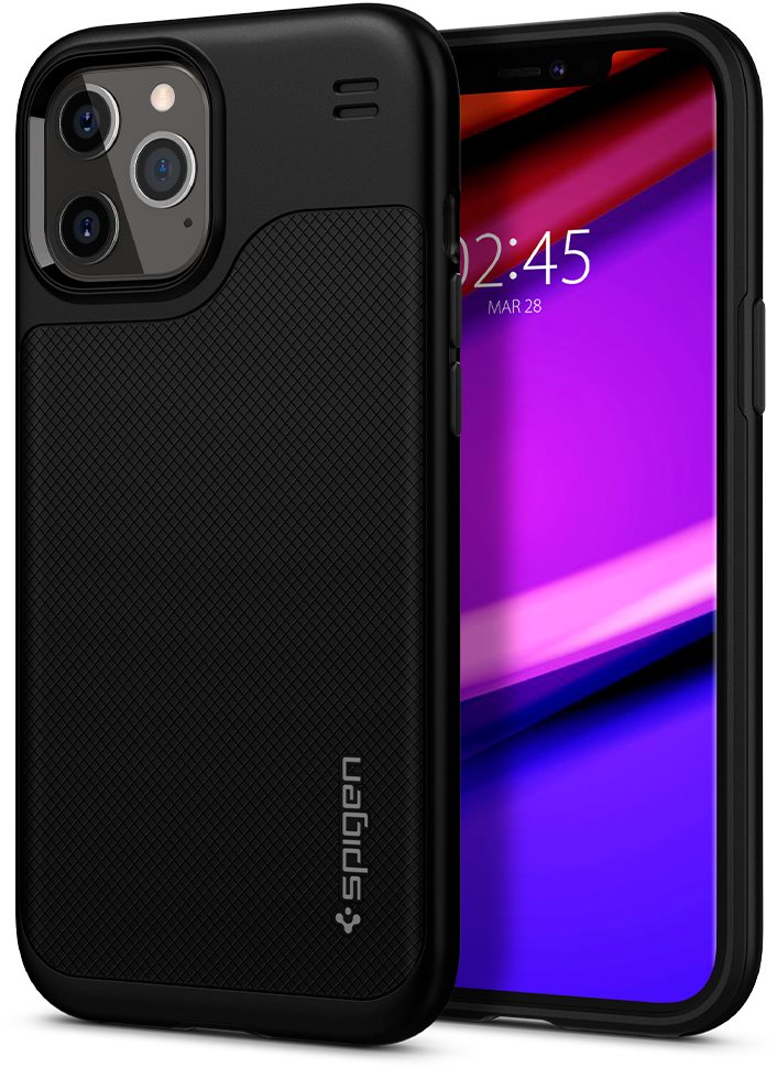 Spigen Hybrid NX, Black, iPhone 12 Pro Max Phone Cover
