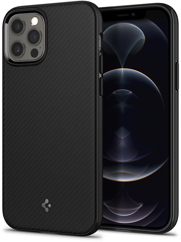Spigen MagArmor Black iPhone 12/12 Pro Phone Cover
