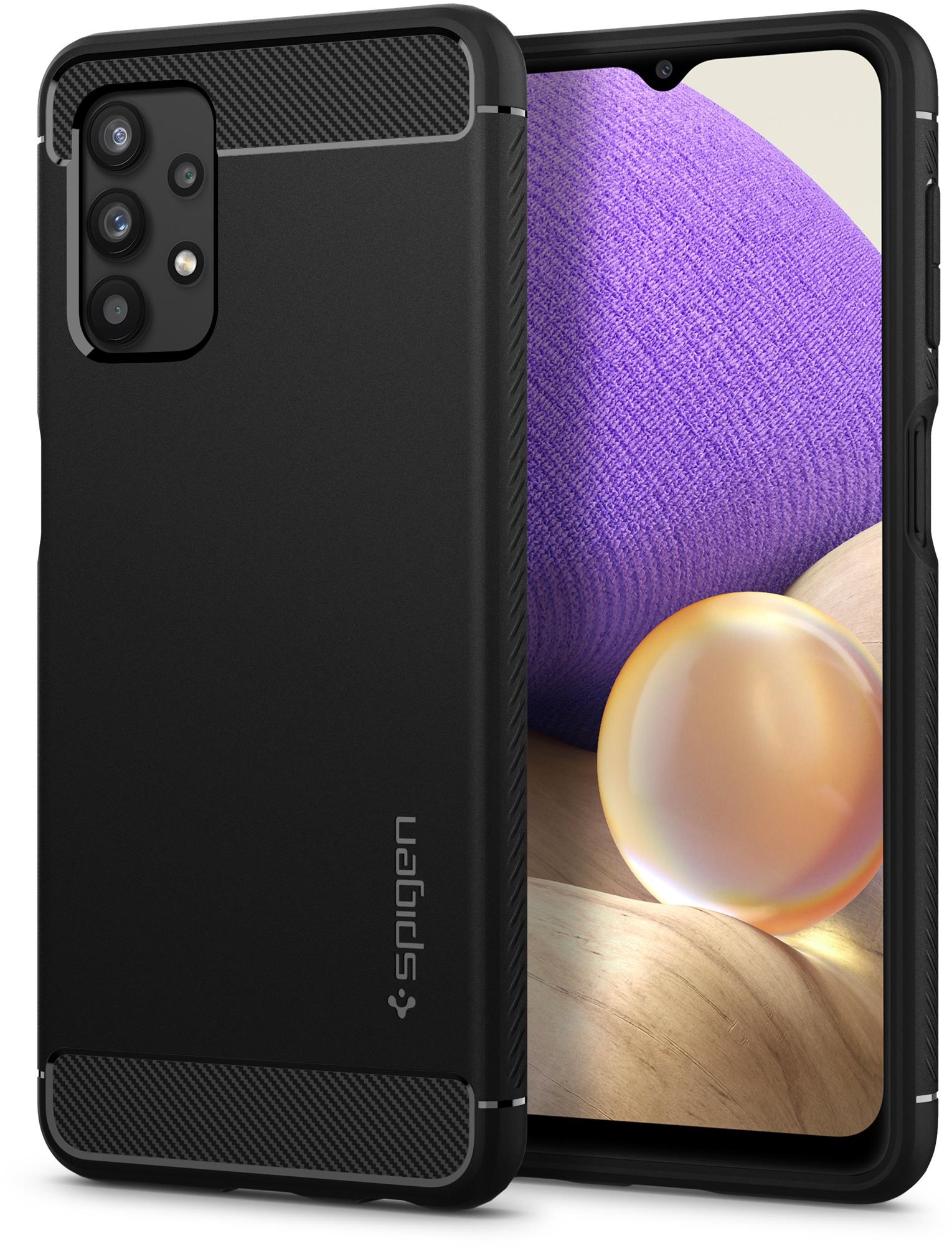 Spigen Rugged Armor Black Samsung Galaxy A32 5G Kryt na mobil