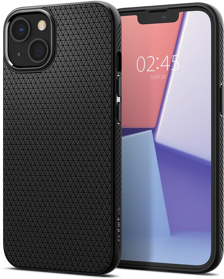 Spigen Liquid Air Noir Mat iPhone 13 Coque de téléphone portable