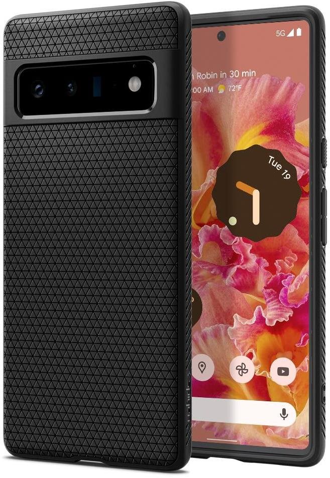 Spigen Liquid Air Black Google Pixel 6 Pro Phone Cover