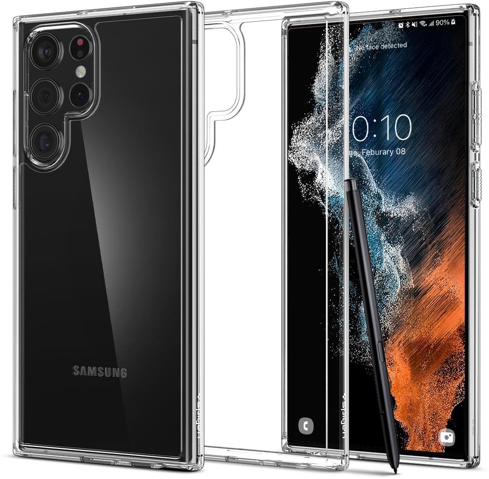 Spigen Ultra Hybrid Crystal Clear Samsung Galaxy S22 Ultra 5G Kryt...