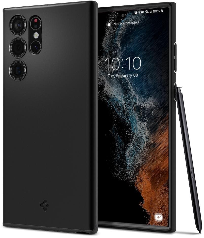 Spigen Thin Fit Black Samsung Galaxy S22 Ultra 5G Kryt na mobil