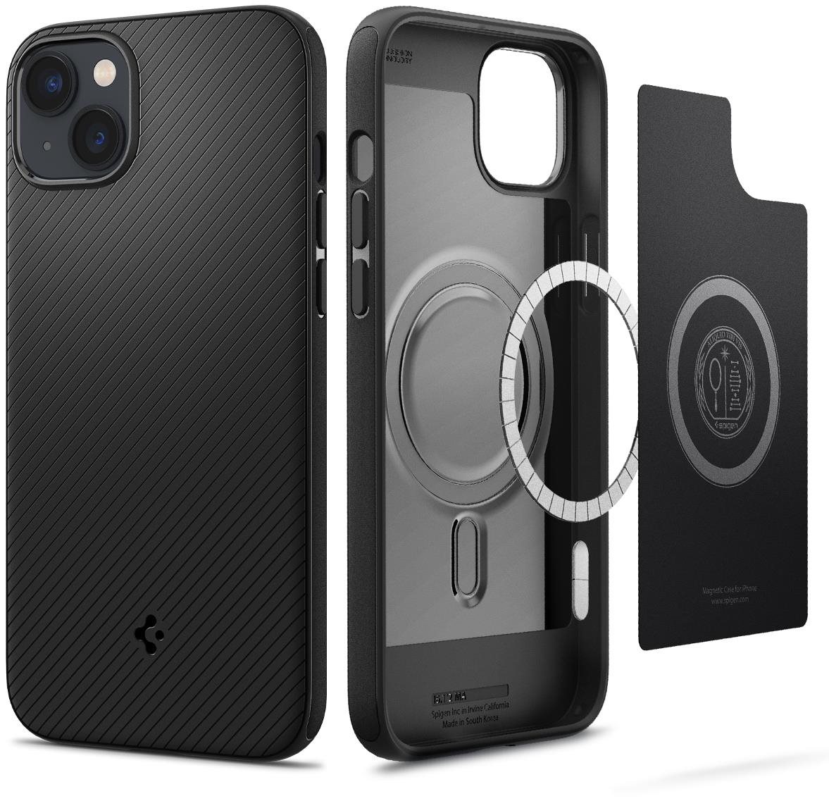 Spigen MagSafe Armor iPhone 14 matt fekete tok Telefon tok