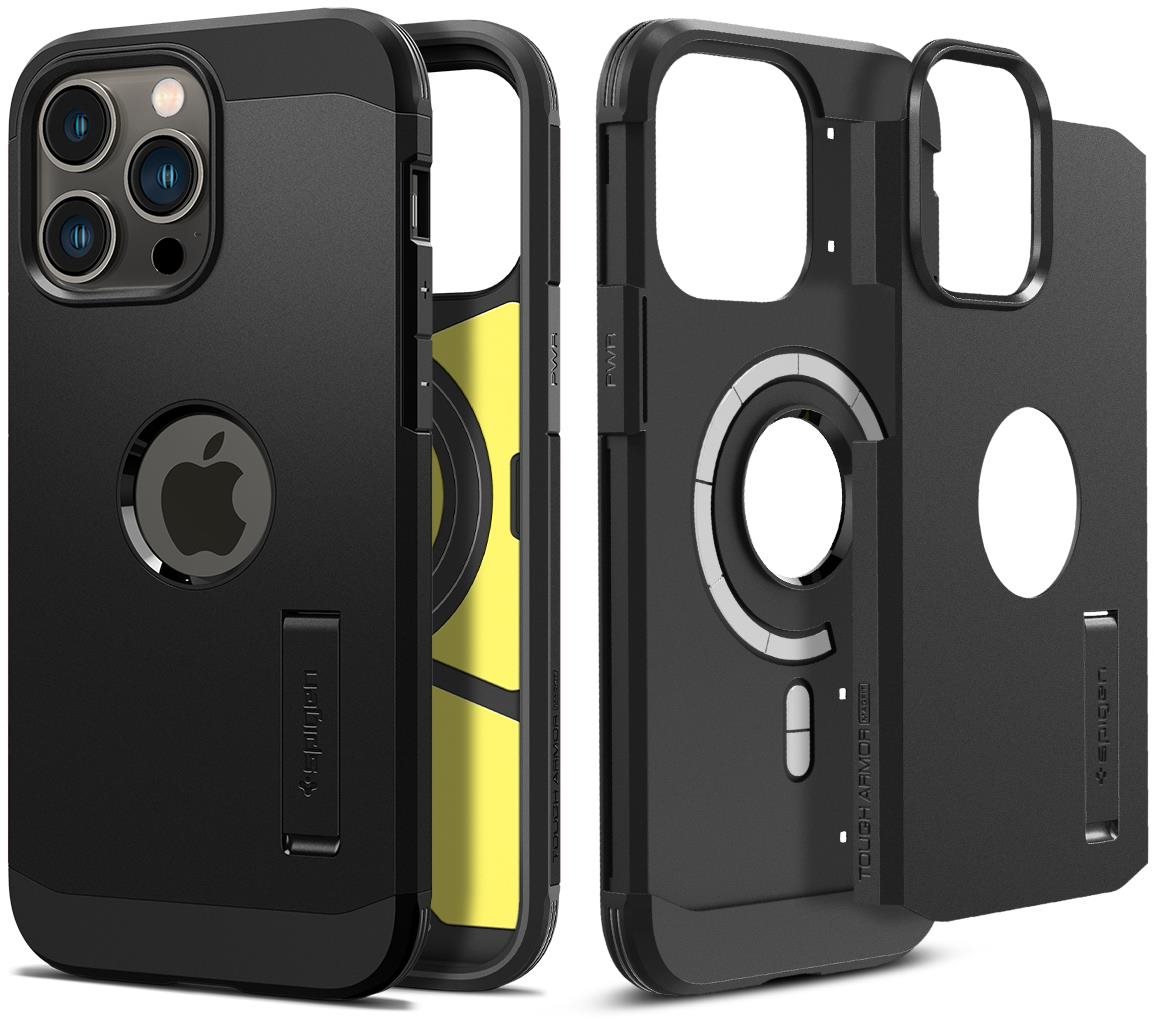 Spigen Tough Armor MagSafe iPhone 14 Pro Max fekete tok Telefon tok