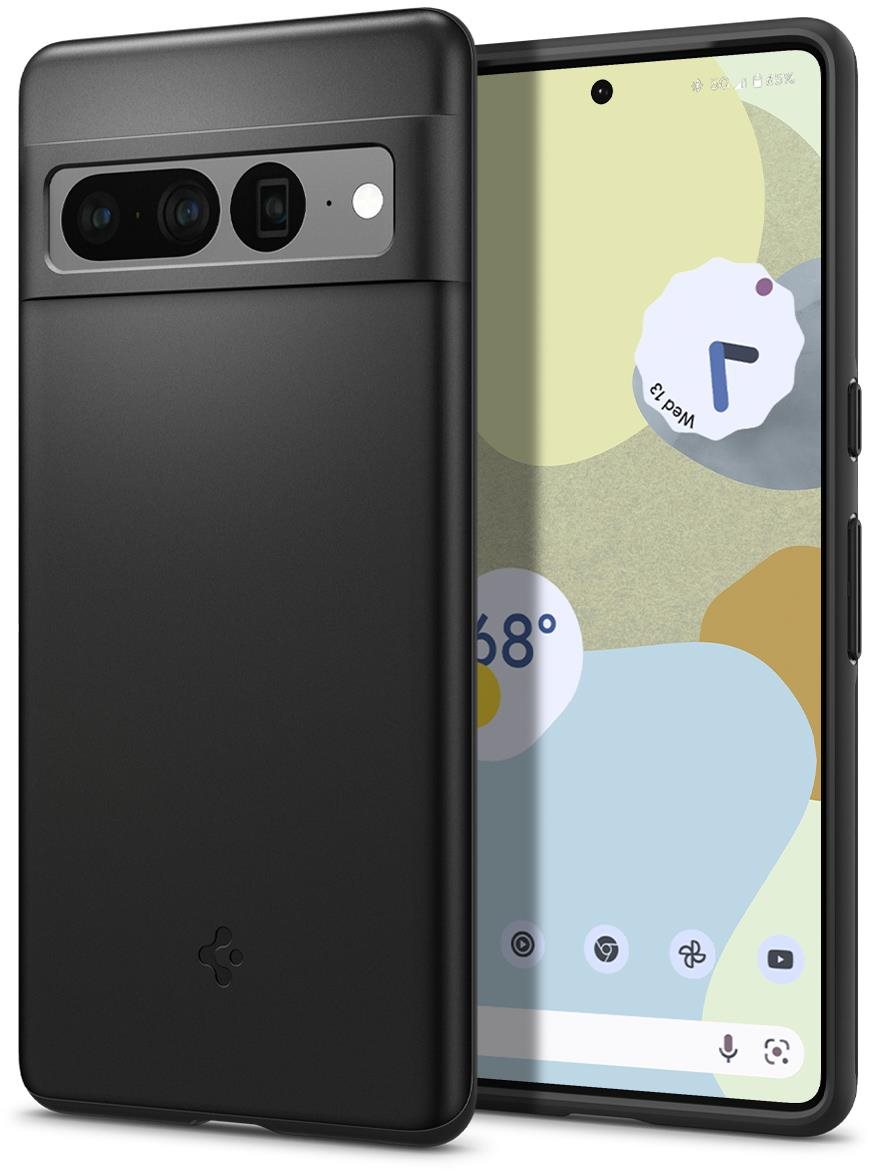 Spigen Thin Fit Black Case für Google Pixel 7 Pro Handyhülle