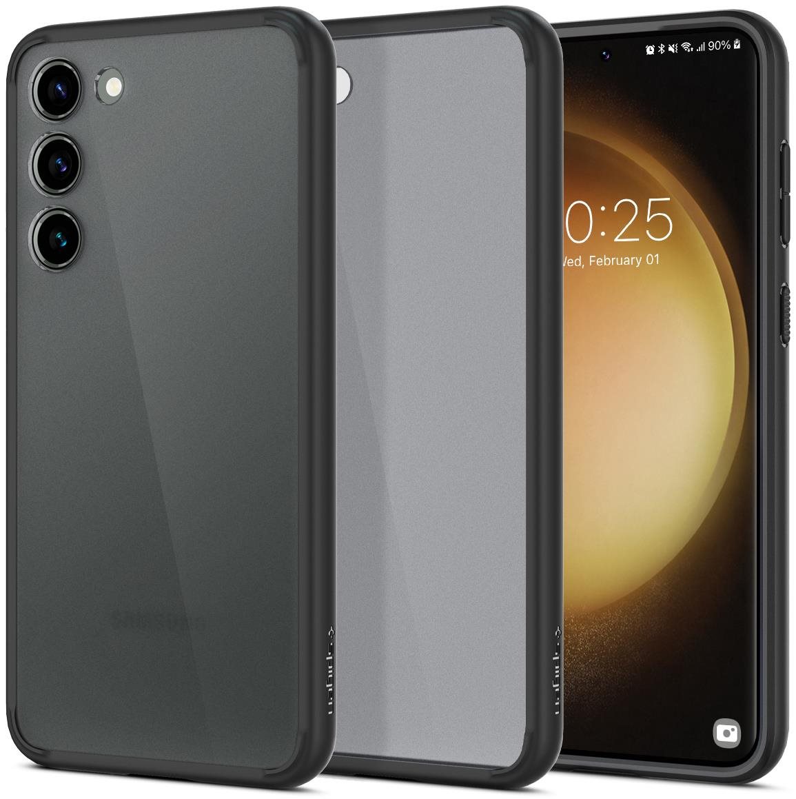 Spigen Ultra Hybrid Frost Black Samsung Galaxy S23 tok Telefon tok