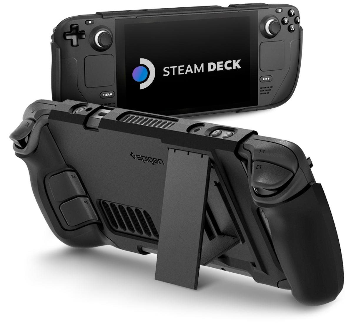 Spigen Thin Fit with Kick Stand Black Steam Deck Védőtok