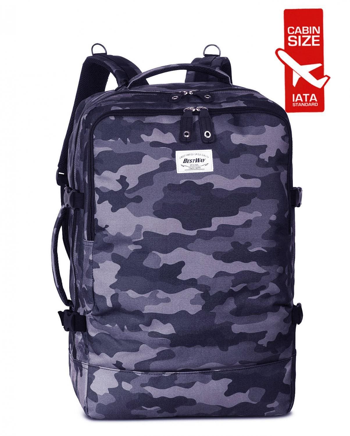 Bestway Cabin pro print 40 l, černý maskáč Batoh
