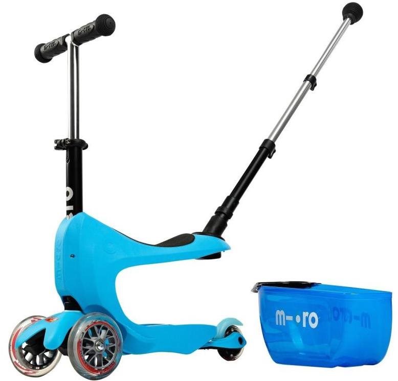 Micro Mini2go Deluxe Plus modré Detská kolobežka