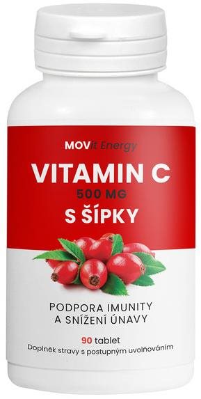 MOVit Vitamín C 500 mg so šípkami 90 tbl. Vitamín C
