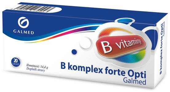 Galmed B-komplex forte Opti Galmed 20 tablet Vitamín B