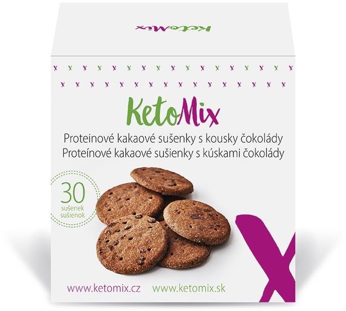 KETOMIX Proteínové kakaové sušienky s kúskami čokolády (30...