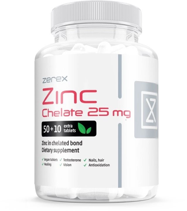 ZEREX Zinok chelát 25 mg Zinok