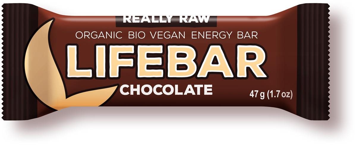 Lifefood Lifebar RAW BIO 47 g, čokoládová Raw tyčinka