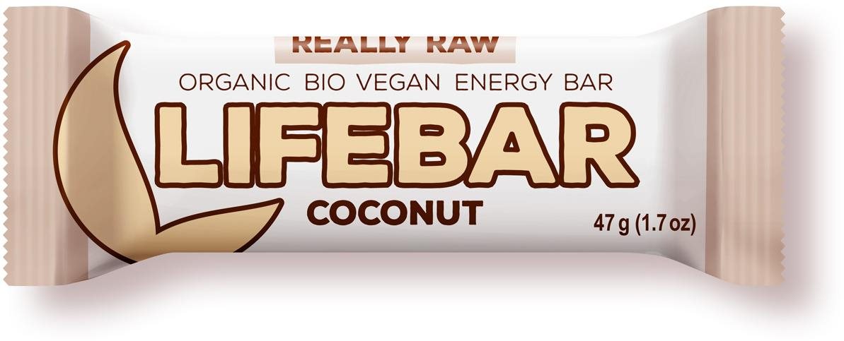 Lifefood Lifebar RAW BIO 47 g, kokosová Raw tyčinka