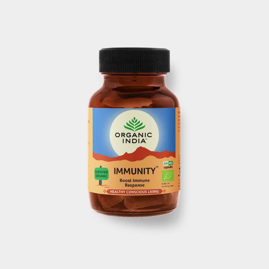 Organic India Immunity EN 60 kapslí Doplněk stravy