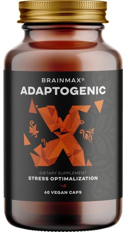 BrainMax Adaptogenic, 60 rostlinných kapslí Doplněk stravy