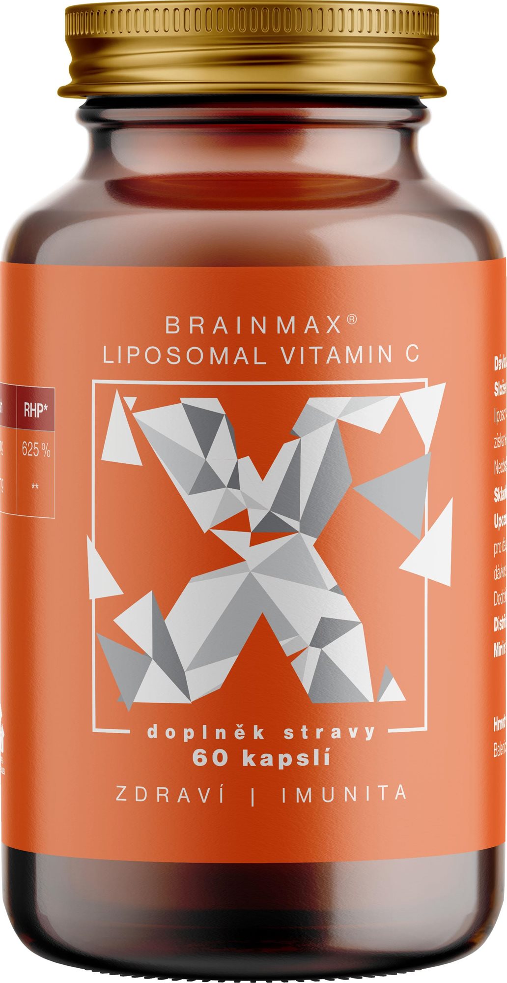 BrainMax Liposomal Vitamin C, Lipozomální Vitamín C, 500 mg, 60...
