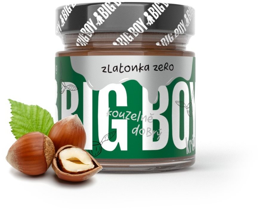 BIG BOY Zlatonka ZERO 220g Ořechový krém