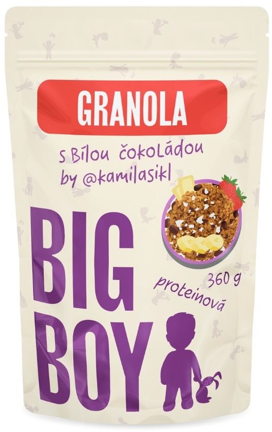 BIG BOY Proteínová granola s bielou čokoládou by @kamilasikl 360 g...