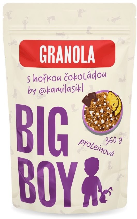 BIG BOY Proteínová granola s horkou čokoládou by @kamilasikl 360 g...
