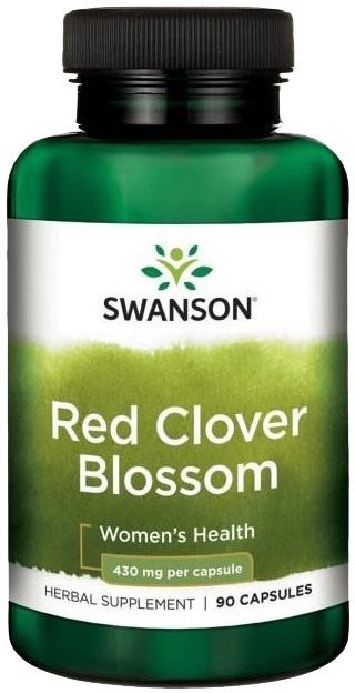 Swanson Red Clover Blossom (Jetel červený), 430 mg, 90 kapslí...