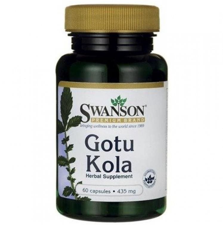 Swanson Gotu Kola, 435 mg, 60 kapslí Doplněk stravy