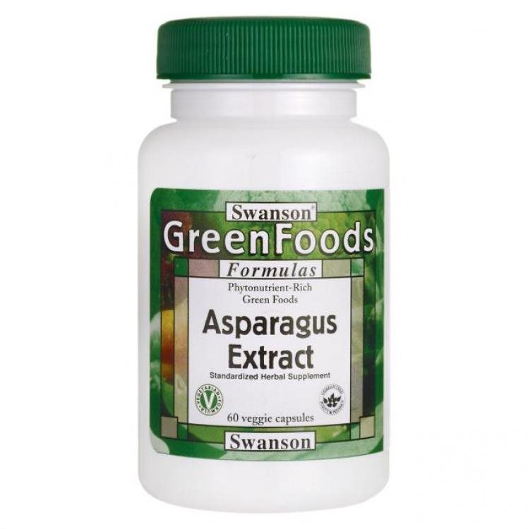 Swanson Asparagus Extrakt (chřest), 60 kapslí Doplněk stravy