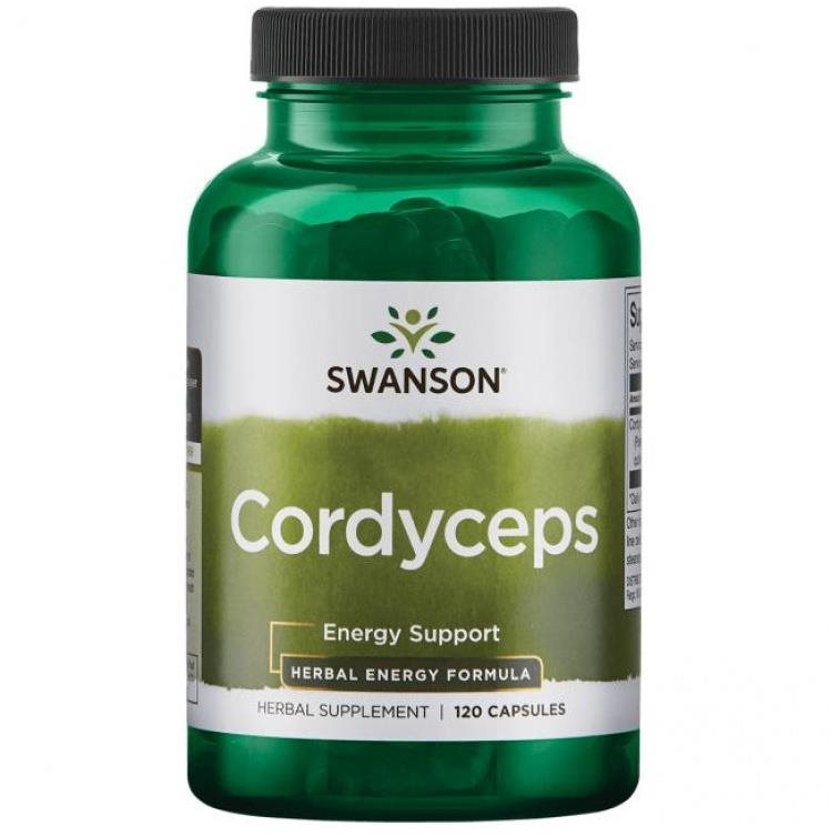 Swanson Cordyceps (Housenice čínská), 120 kapslí Cordyceps