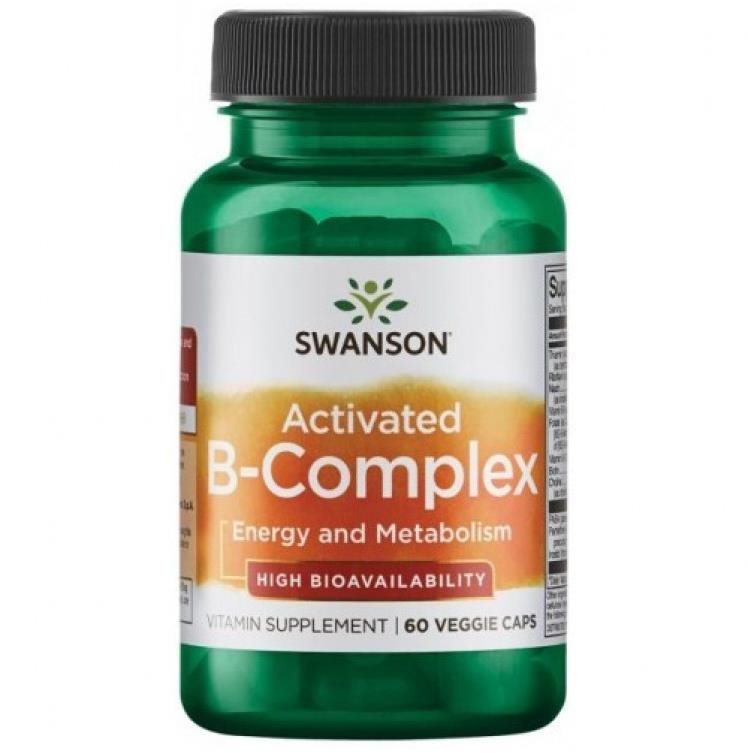 Swanson Activated B-Complex, Aktivní koenzymová forma Vitamínů B,...