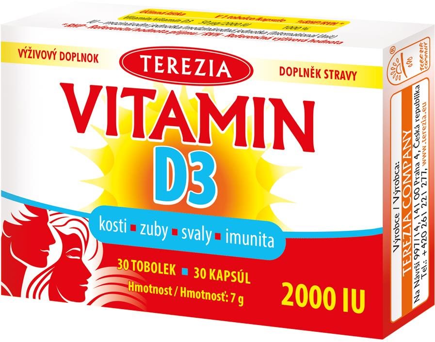 TEREZIA Vitamín D3 2000 IU tob. 30 Vitamín D