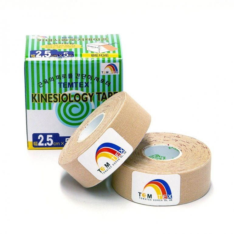 Temtex szalag Classic bézs 2 x 2,5 cm-es Kineziológiai tapasz