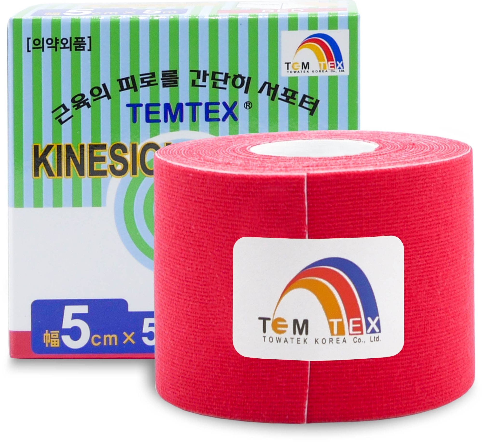 Temtex tape Classic červený 5 cm Tejp