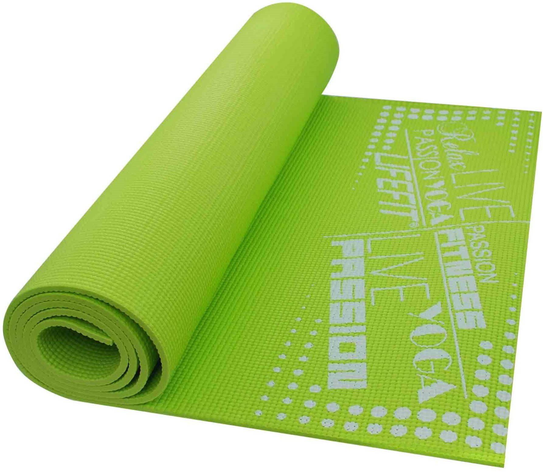 Lifefit Slimfit edző szőnyeg, világos zöld Fitness szőnyeg