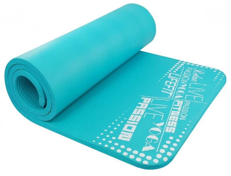 Lifefit Yoga Mat Exkluziv světle tyrkysová Podložka na cvičení