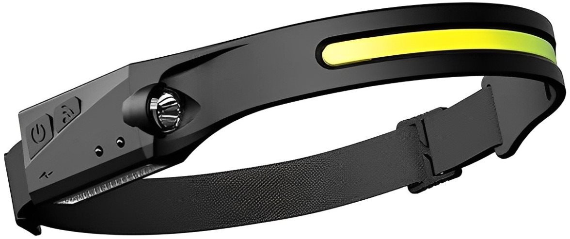 Alum Univerzálna dobíjacia COB LED čelovka Headlamp Čelovka