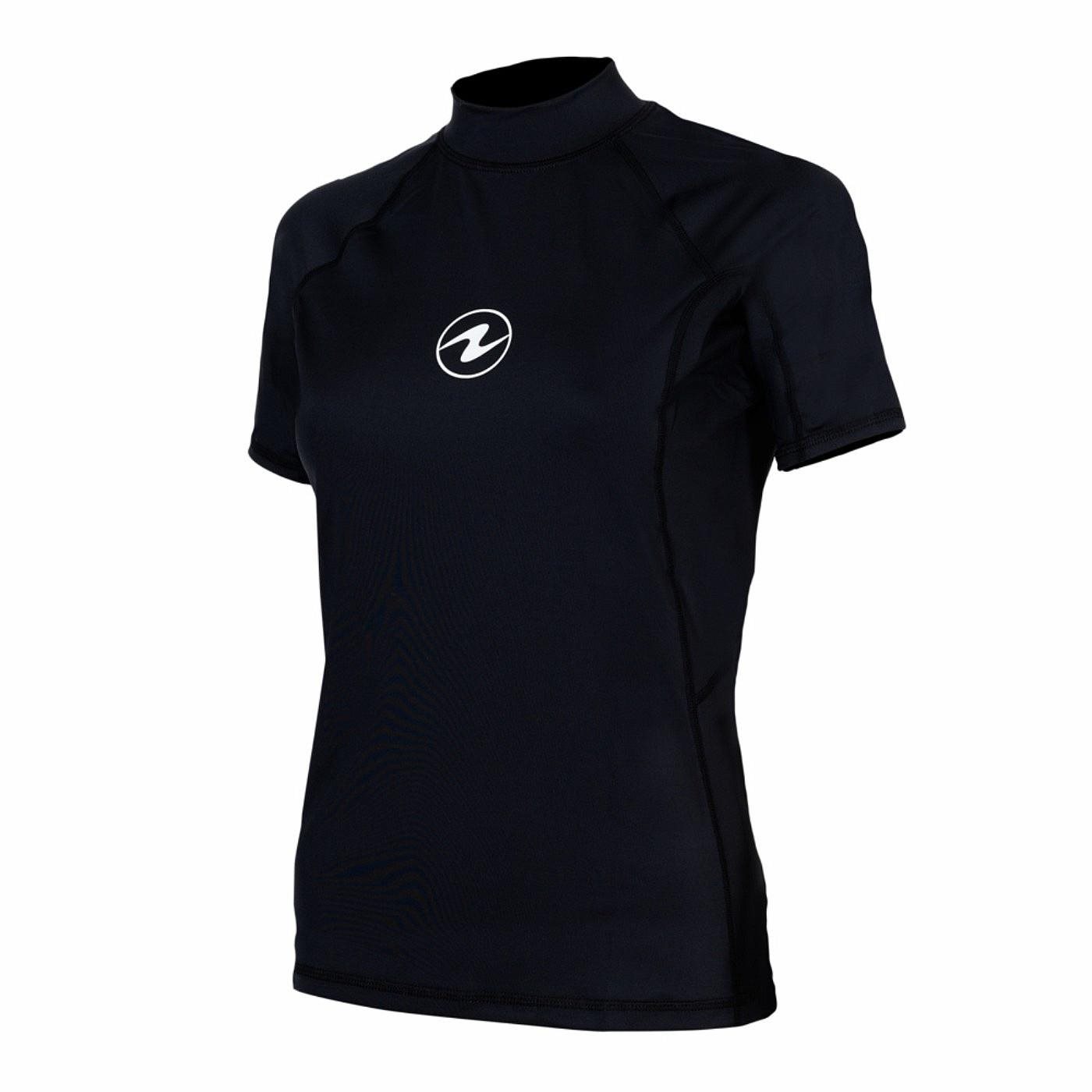 Aqua Lung Dámské lycrové triko Rashguard Slim Fit, černá kr. rukáv,...