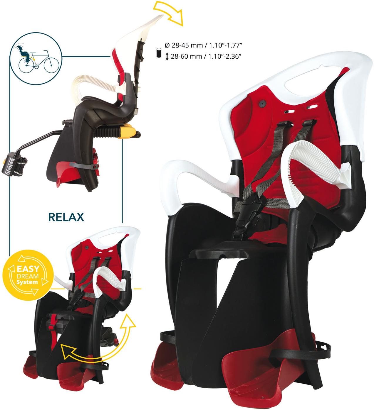 TIGER relax s B, FIX upínaním čierno-červený Detská sedačka na...